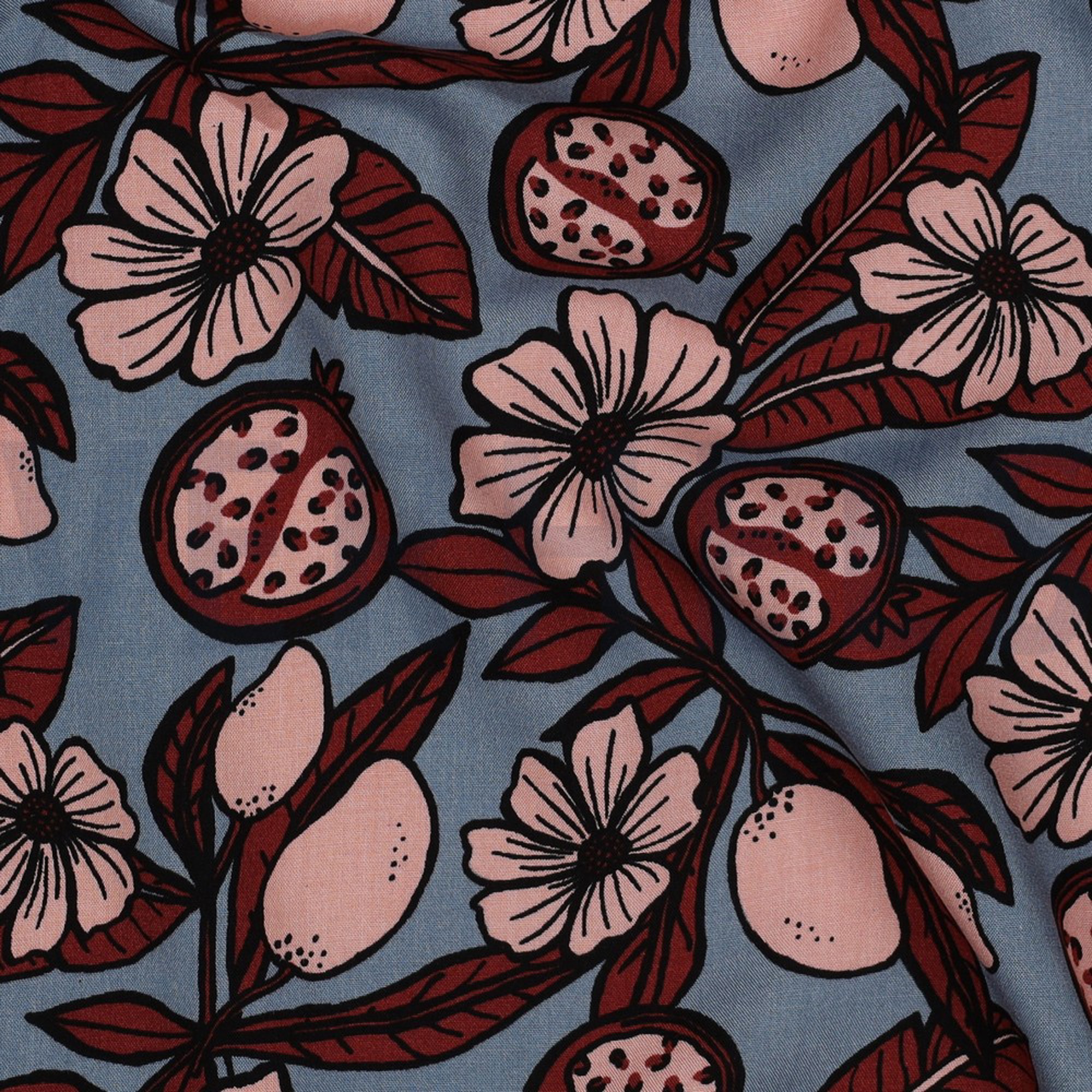 VISCOSE RADIANCE FLEURS SAUMON (high resolution) #2