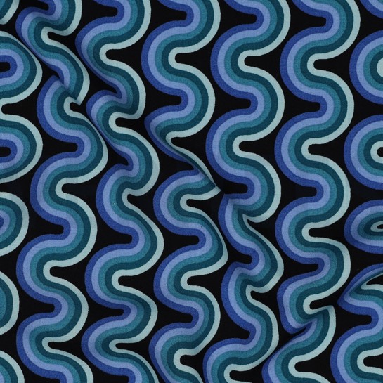 VISCOSE RADIANCE GEOMETRISCH GROEN #7