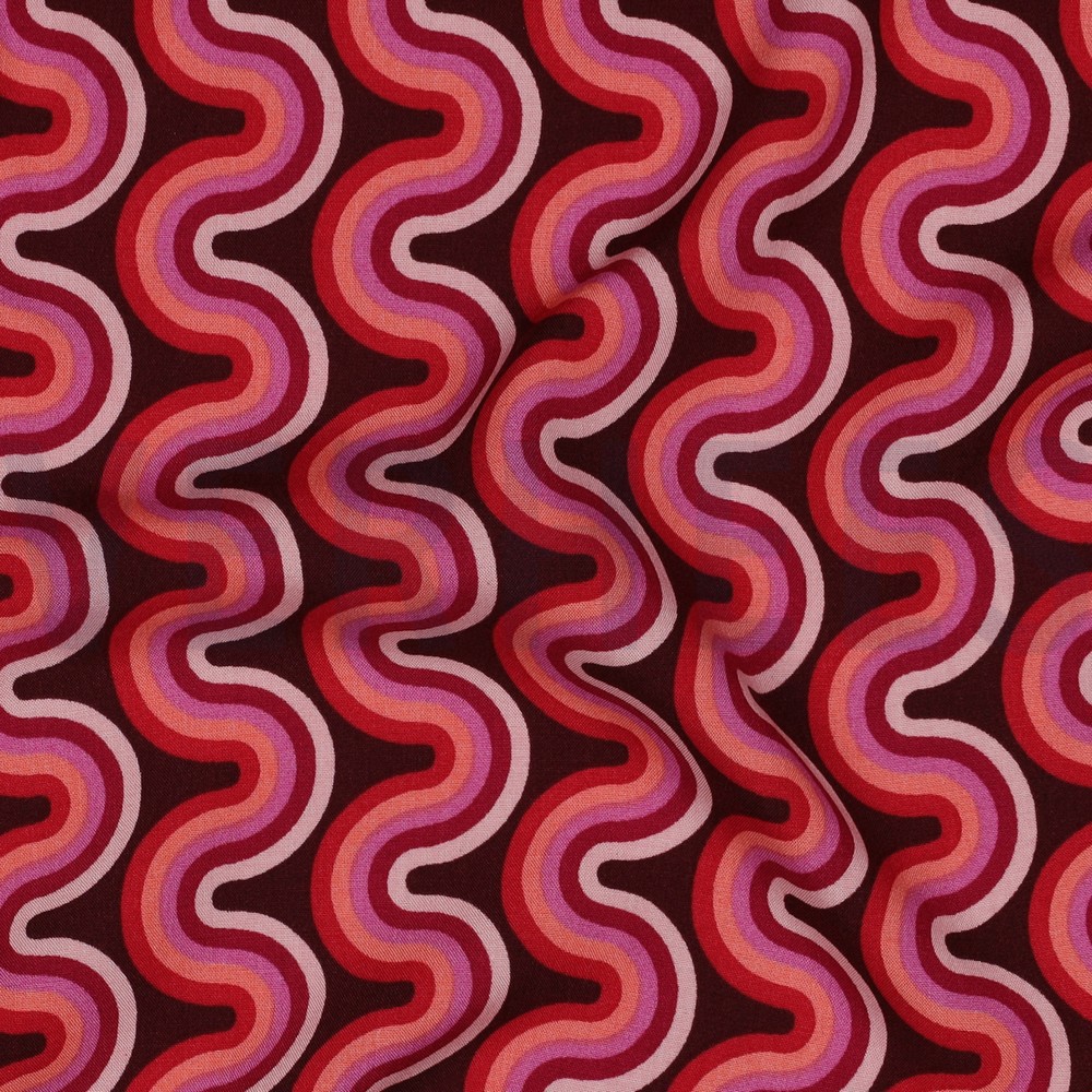 VISCOSE RADIANCE GEOMETRIC PINK #7