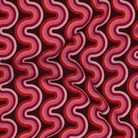 VISKOSE RADIANCE GEOMETRISCH ROSA #7