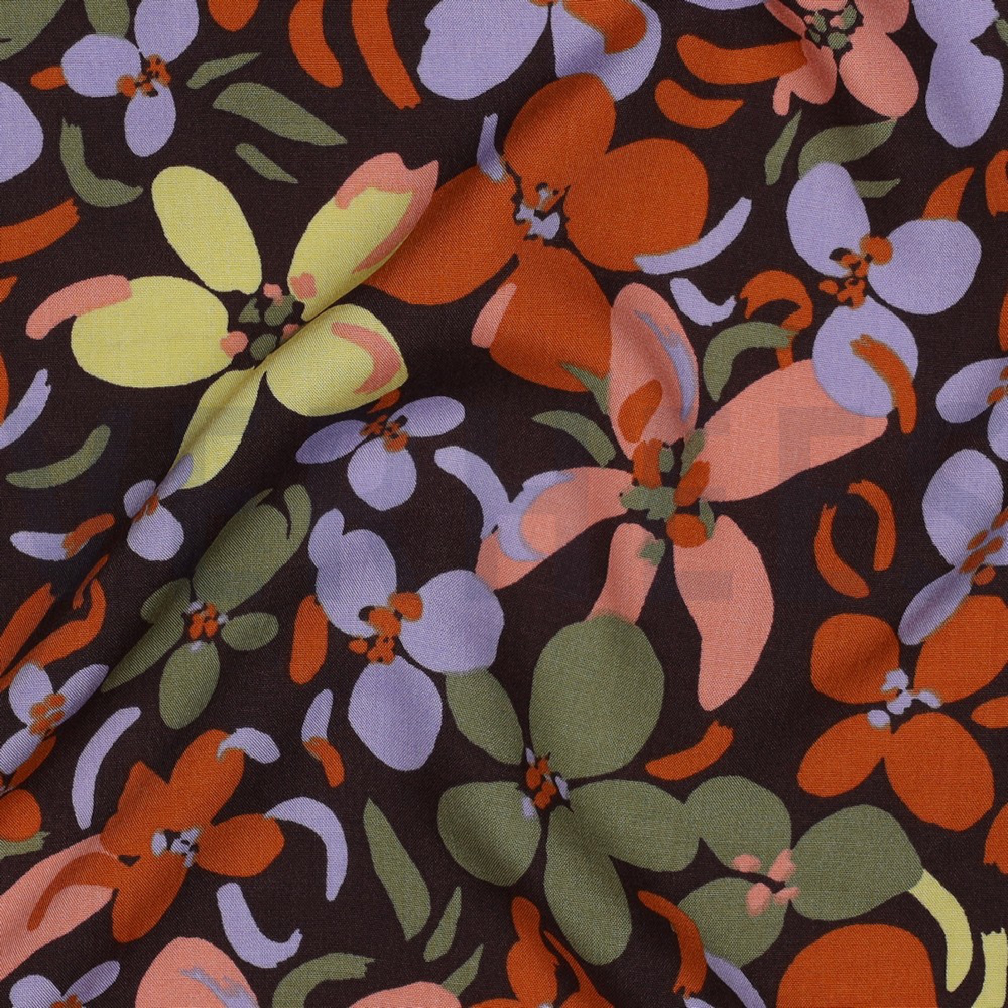 VISCOSE RADIANCE BLOEMEN DONKERBRUIN (high resolution) #2
