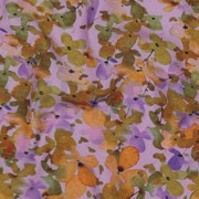 VISCOSE STRETCH DIGITAL FLOWERS LAVENDER (thumbnail) #2