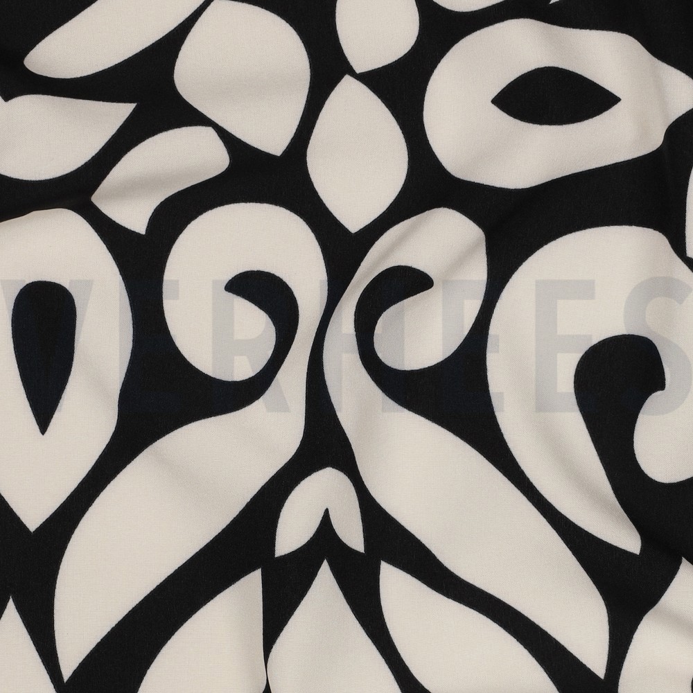 MAGNOLIA STRETCH ABSTRACT BLACK #7