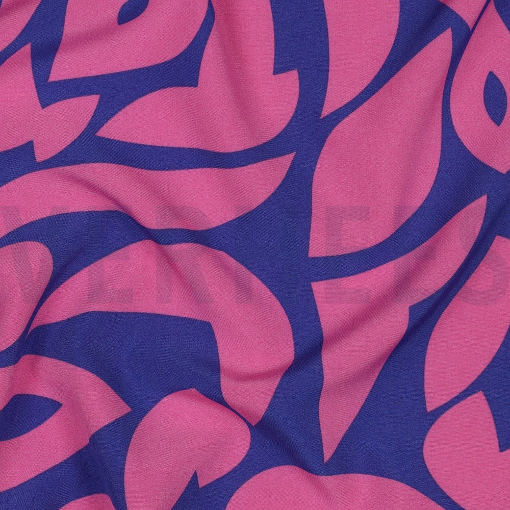 MAGNOLIA STRETCH ABSTRACT COBALT #7