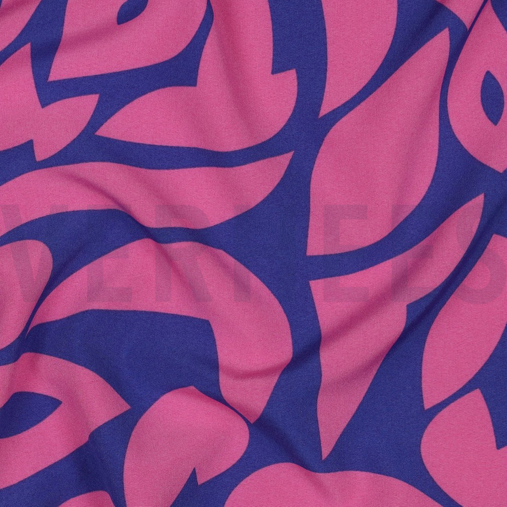 MAGNOLIA STRETCH ABSTRACT KOBALTBLAUW (high resolution) #2