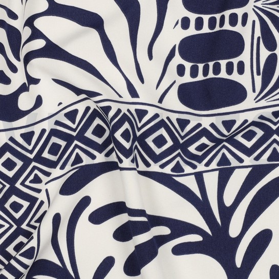 MAGNOLIA STRETCH PATCHWORK BLEU MARINE #7