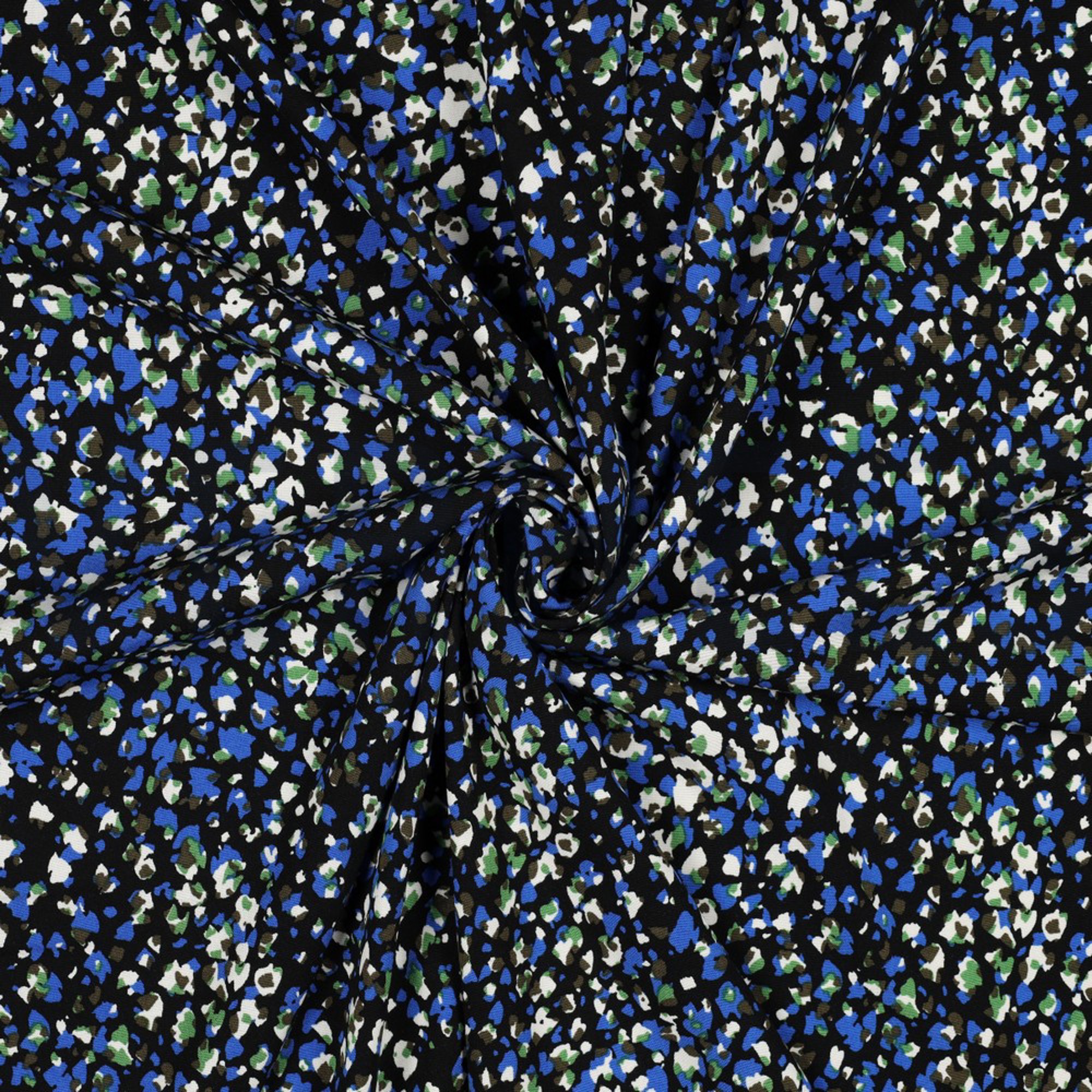 VISCOSE POPLIN STRETCH DIERENHUID ZWART (high resolution) #2