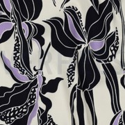 VISCOSE ROSELLA STRETCH BLOEMEN ECRU (thumbnail) #2