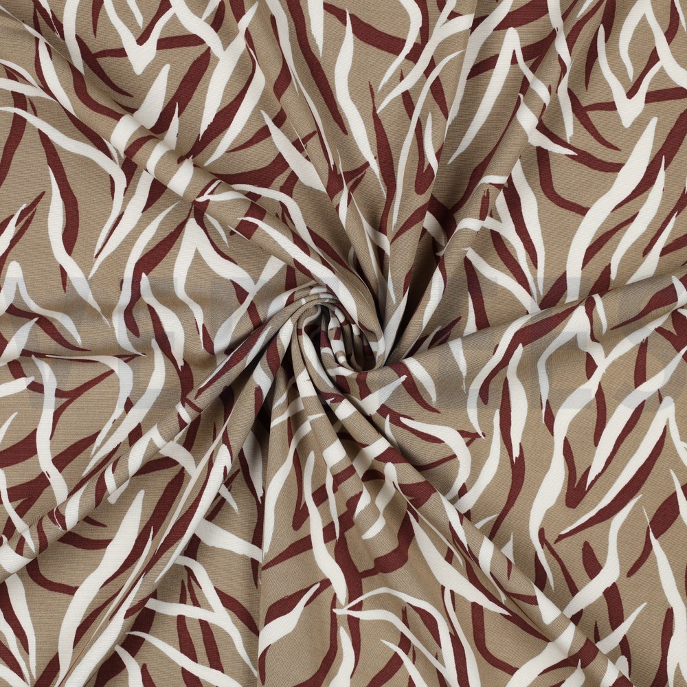 VISCOSE POPELINE STRETCH PEAU D’ANIMAL CANNELLE #7
