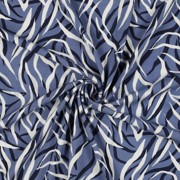 VISCOSE POPLIN STRETCH DIERENHUID JEANSBLAUW (thumbnail) #2