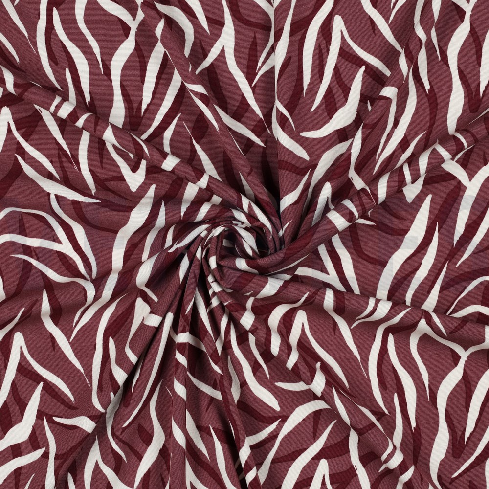 VISCOSE POPLIN STRETCH ANIMAL SKIN ROSEWOOD #7
