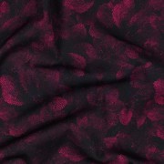 VISCOSE ROSELLA STRETCH DIGITAL FLEURS FUCHSIA (thumbnail) #2