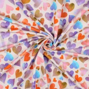 FRENCH TERRY DIGITAL HEARTS ECRU (thumbnail) #2