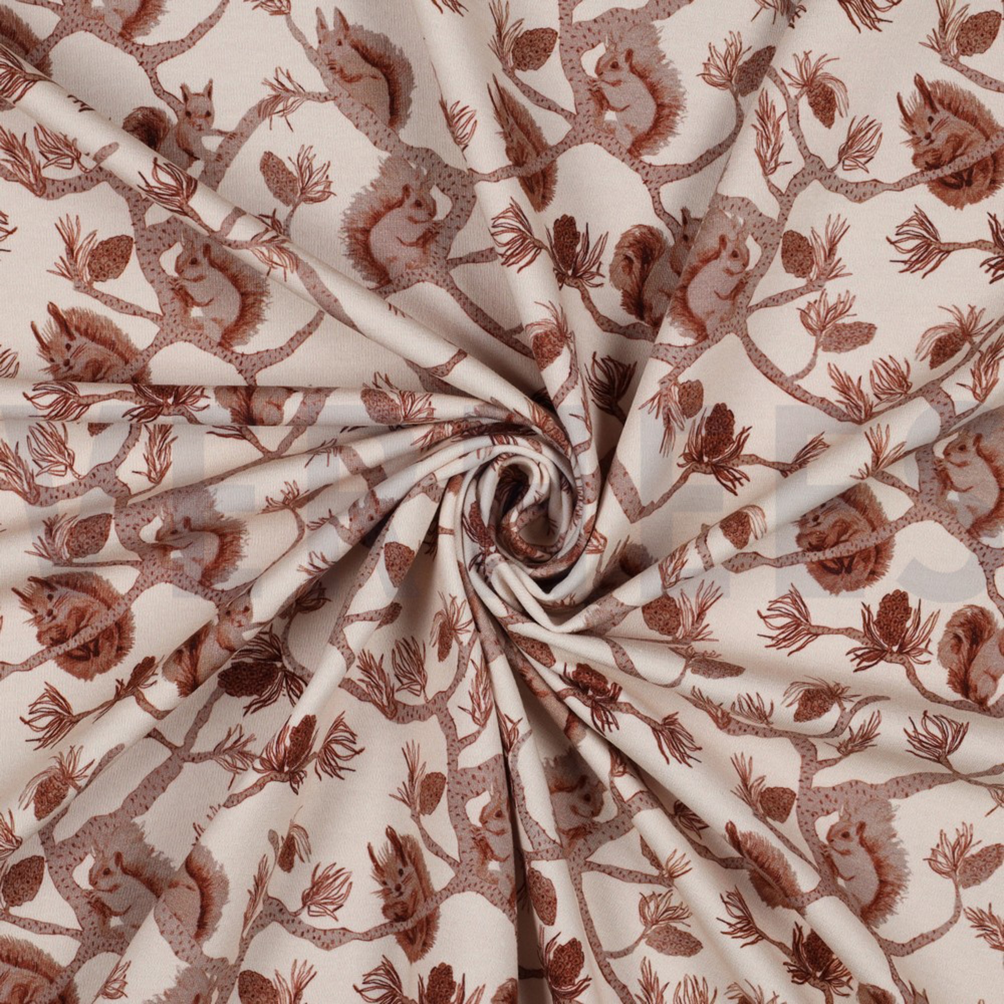 FRENCH TERRY DIGITAL EICHHÖRNCHEN ECRU (high resolution) #2