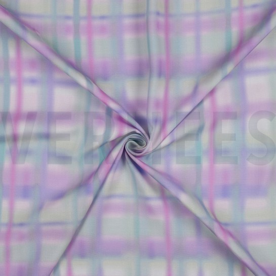 VISCOSE RADIANCE DIGITAL CARREAUX VIOLET #7