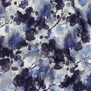 VISKOSE ROSELLA STRETCH DIGITAL BLUMEN JEANSBLAU (thumbnail) #2