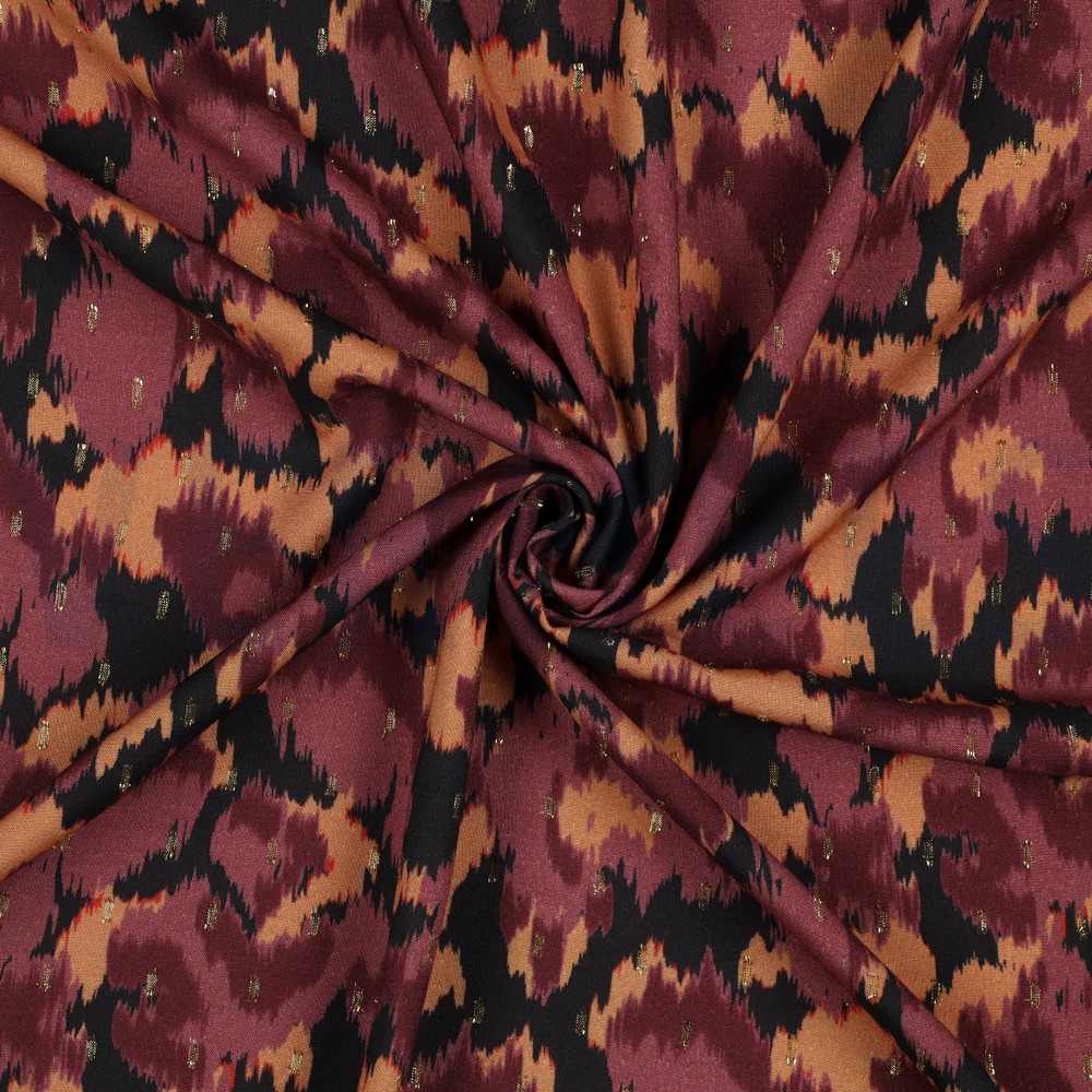 VISKOSE LUREX TIERHAUT SCHWARZ #7