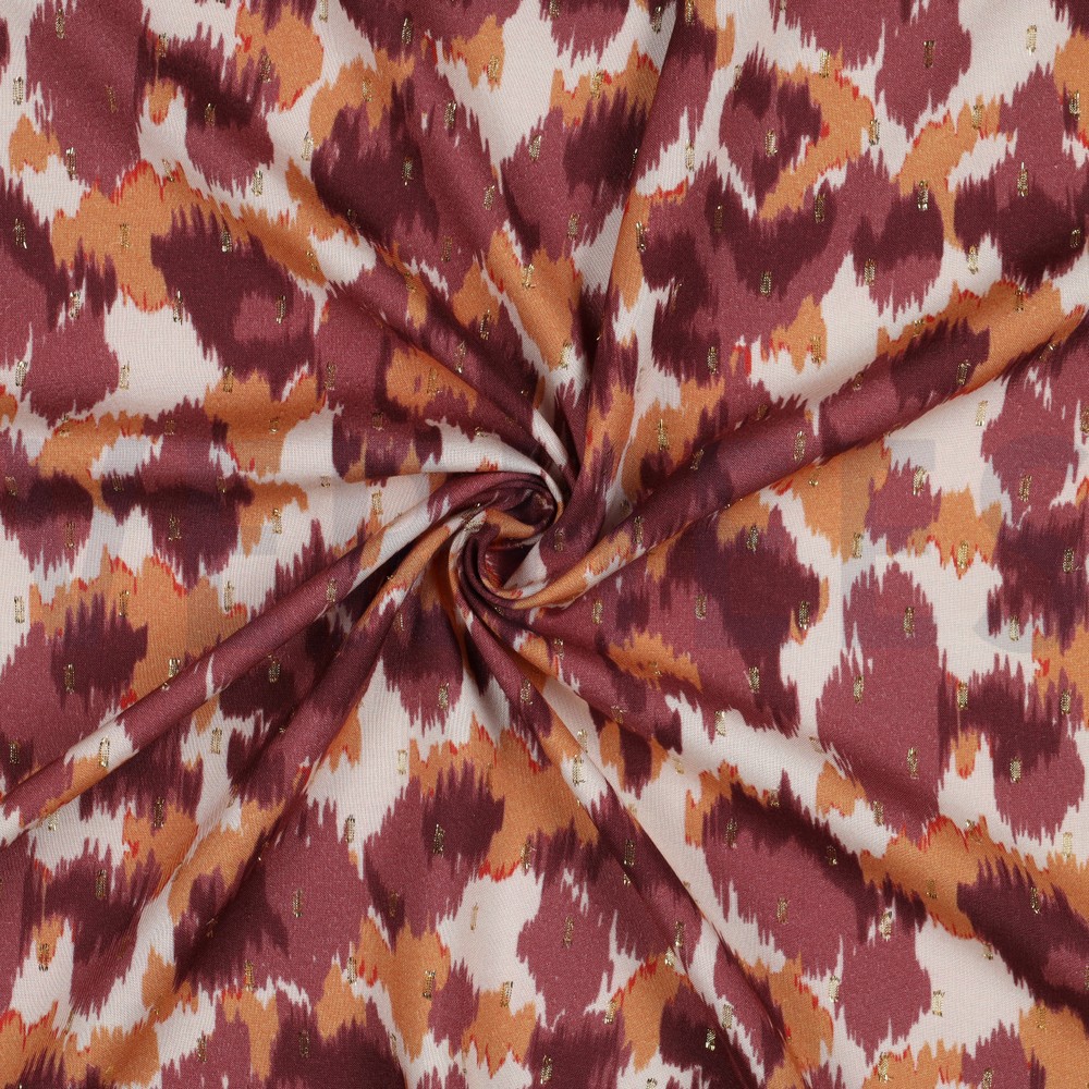 VISCOSE LUREX PEAU D’ANIMAL BORDEAUX #7