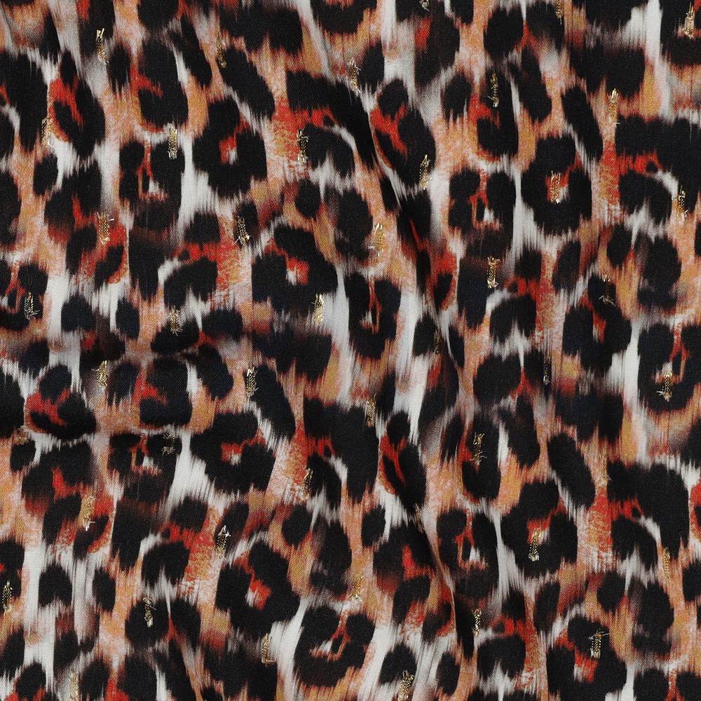 VISCOSE LUREX DIGITAL PEAU D’ANIMAL BRUN #7