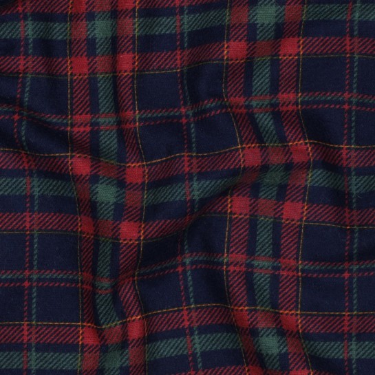 FLANNEL CHECKS NAVY #7