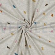 JERSEY MELIERT GLITZER KRIZELEIEN ECRU (thumbnail) #2