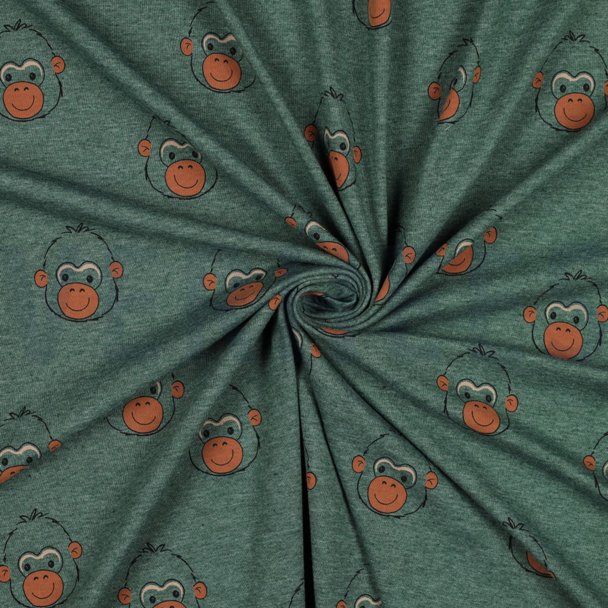 JERSEY MELANGE APEN DONKERGROEN (high resolution) #2