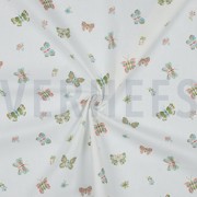 POPLIN DIGITAL BUTTERFLIES WHITE (thumbnail) #2