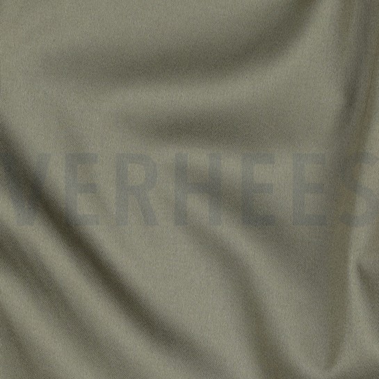 COTTON SATIN STRETCH ARMY GREEN #7