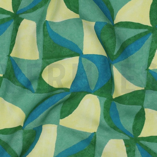 LENZING™ ECOVERO™ DIGITAL ABSTRACT GREEN #7