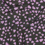 LENZING™ ECOVERO™ HEARTS ARMY GREEN (thumbnail) #2