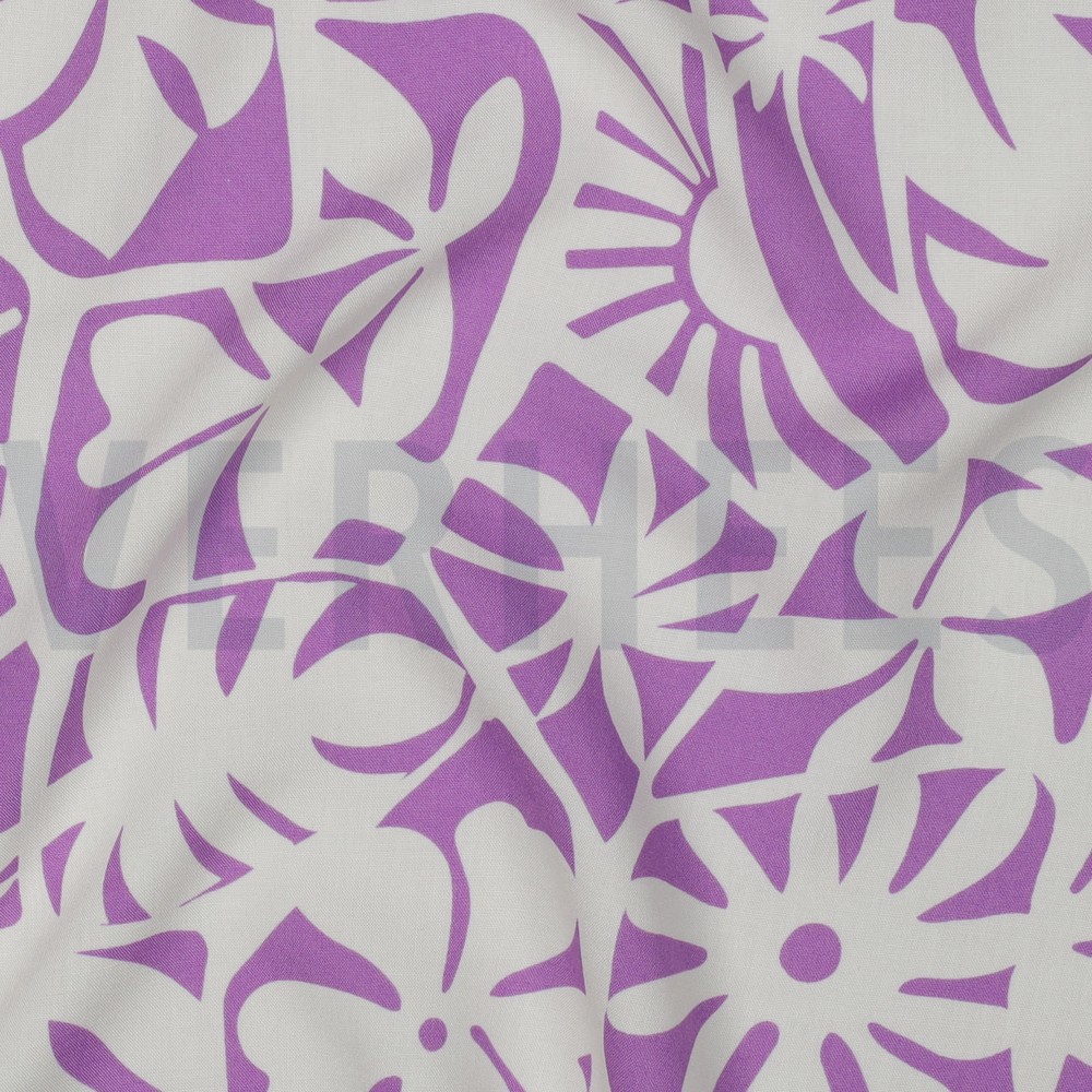 LENZING™ ECOVERO™ GEOMETRIC PURPLE #7