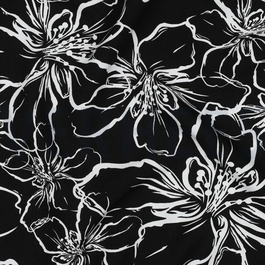 LENZING™ ECOVERO™ FLOWERS BLACK #7