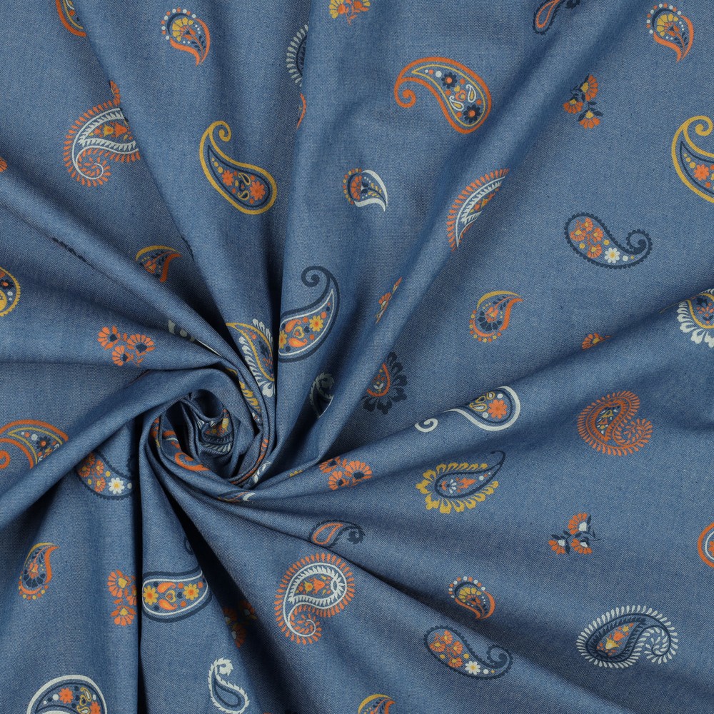 JEANS PAISLEY SCHADUWBLAUW #7