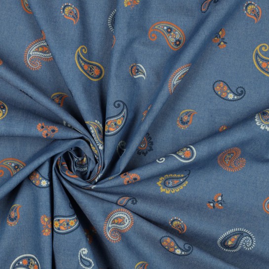 JEANS PAISLEY BLUE SHADOW #7