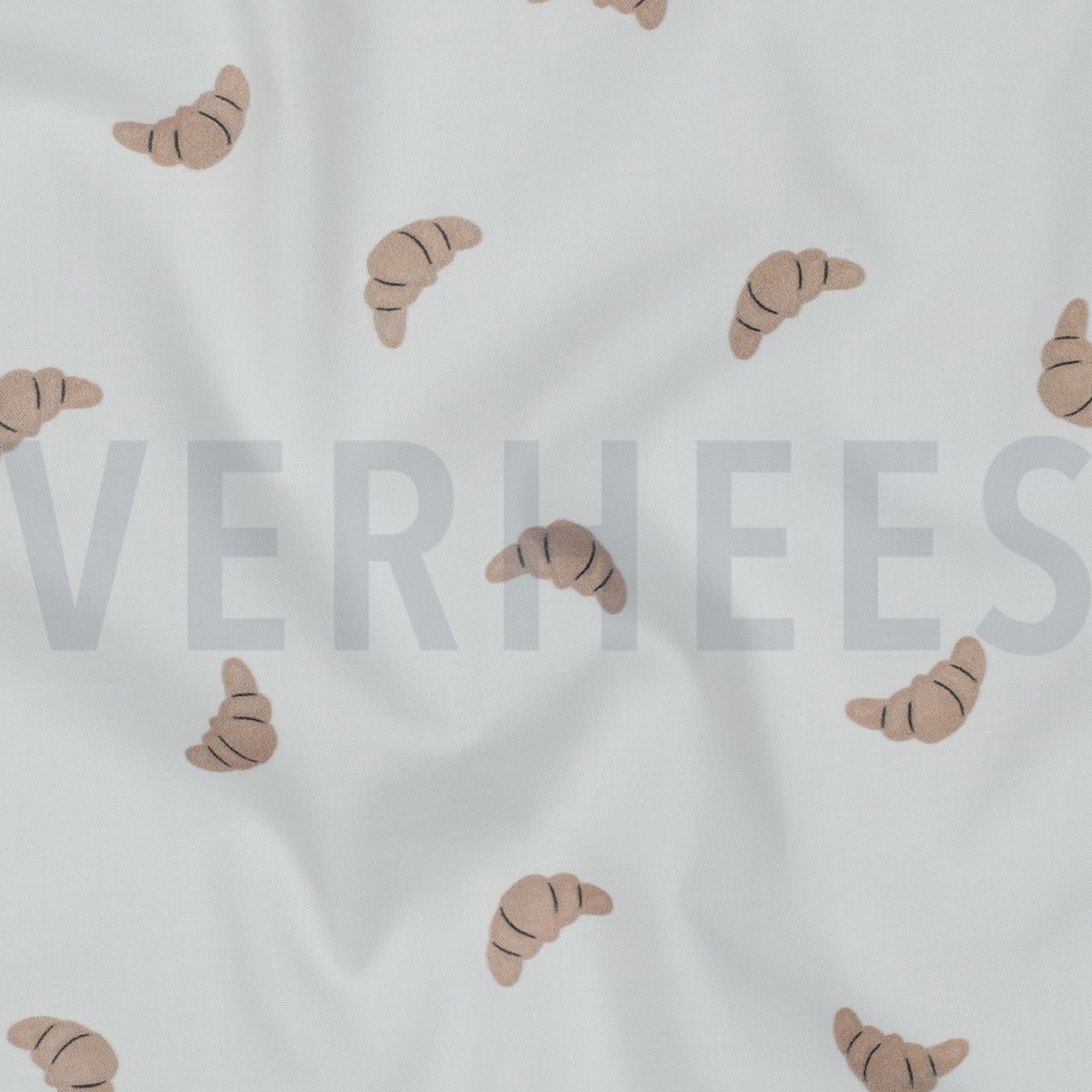 KATOENEN POPLIN DIGITAAL VIVE LA FRANCE WIT (high resolution) #2