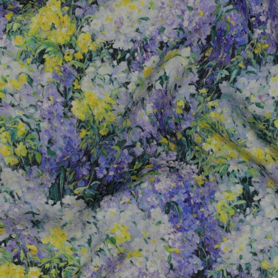 VISKOSE RADIANCE DIGITAL BLUMEN BLAU #7