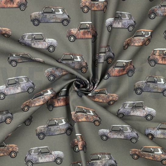 TOILE DÉCORATION DIGITAL VOITURES VERT ARMÉE #7