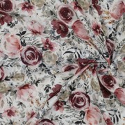 DOUBLE GAUZE DIGITAL FLOWERS WHITE (thumbnail) #2