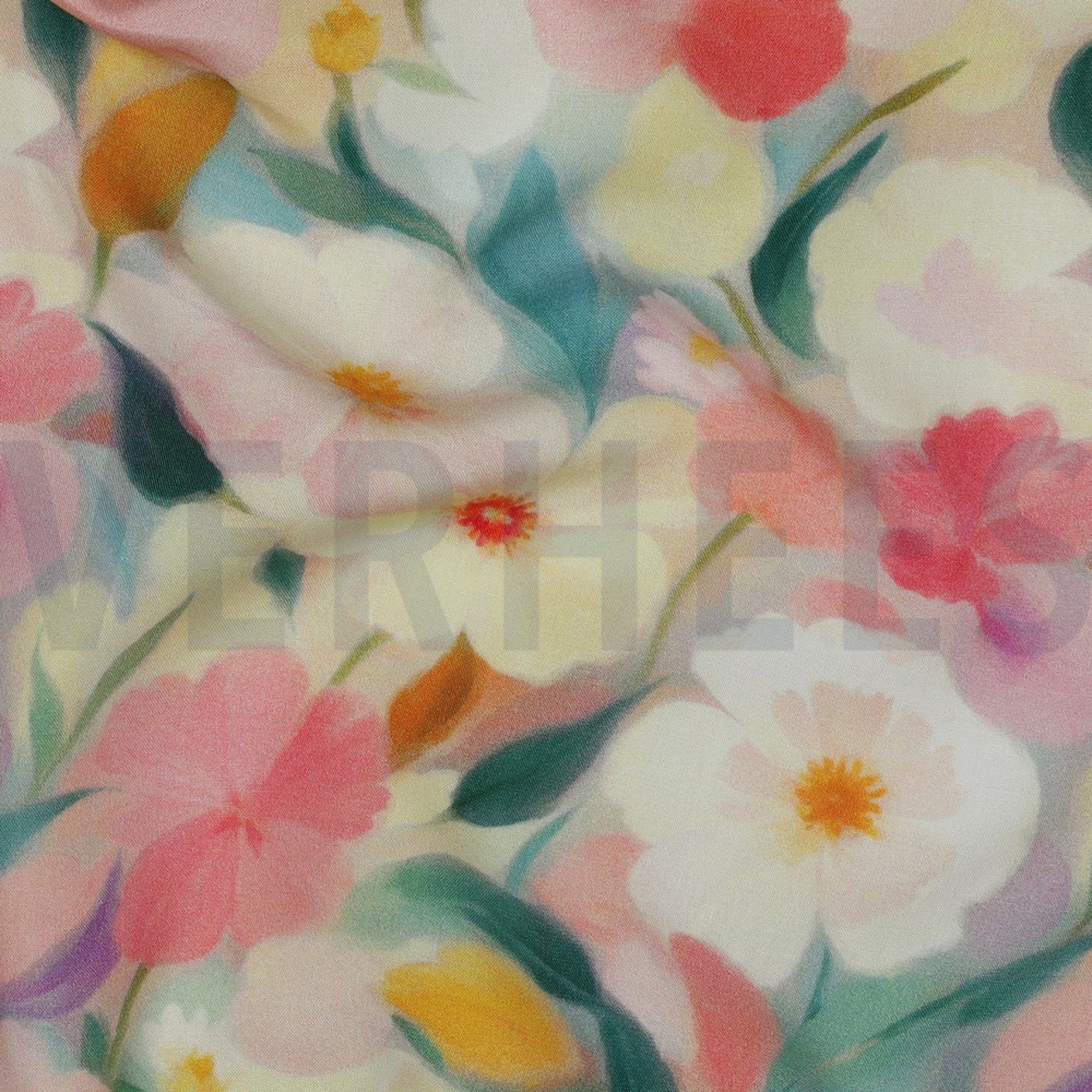 VISCOSE RADIANCE DIGITAAL BLOEMEN LICHTROZE (high resolution) #2