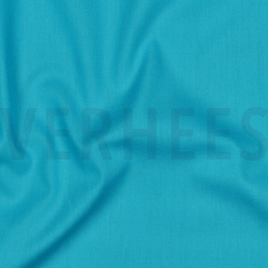 COTON POPLIN TURQUOISE CLAIR #7