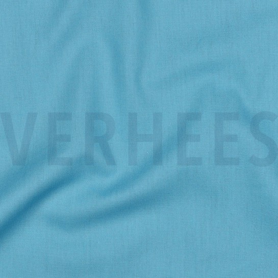 KATOENEN POPLIN HEMELSBLAUW #7