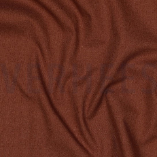 KATOENEN POPLIN BRUIN #7
