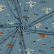 JERSEY MELANGE NEON DRAGONS BLUE SHADOW (thumbnail) #2