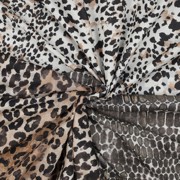 KATOENEN POPLIN DIGITAAL DIERENHUID BRUIN (thumbnail) #2