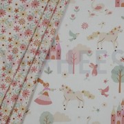 BAUMWOLLE POPELINE SCHLÖSSER WEISS (thumbnail) #2