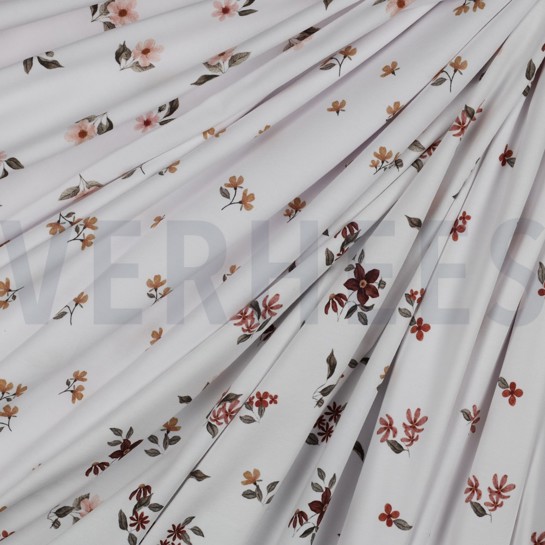 JERSEY DIGITAL GOTS FLOWERS WHITE #7