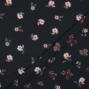 JERSEY DIGITAL GOTS FLOWERS NAVY (thumbnail) #2