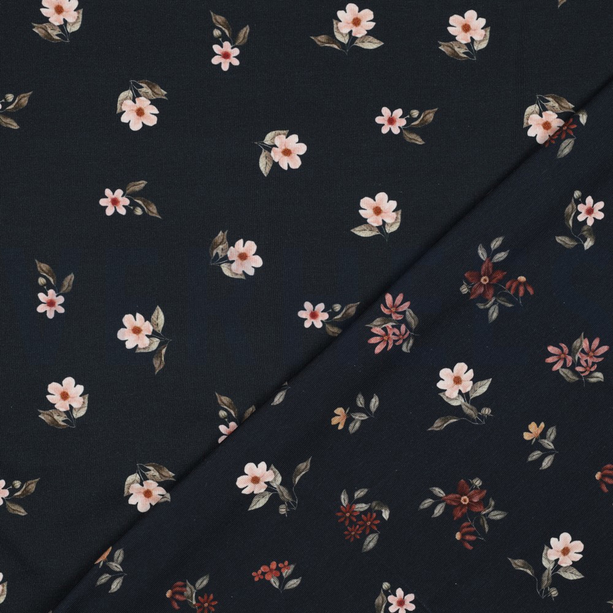 JERSEY DIGITAL GOTS FLOWERS NAVY (high resolution) #2