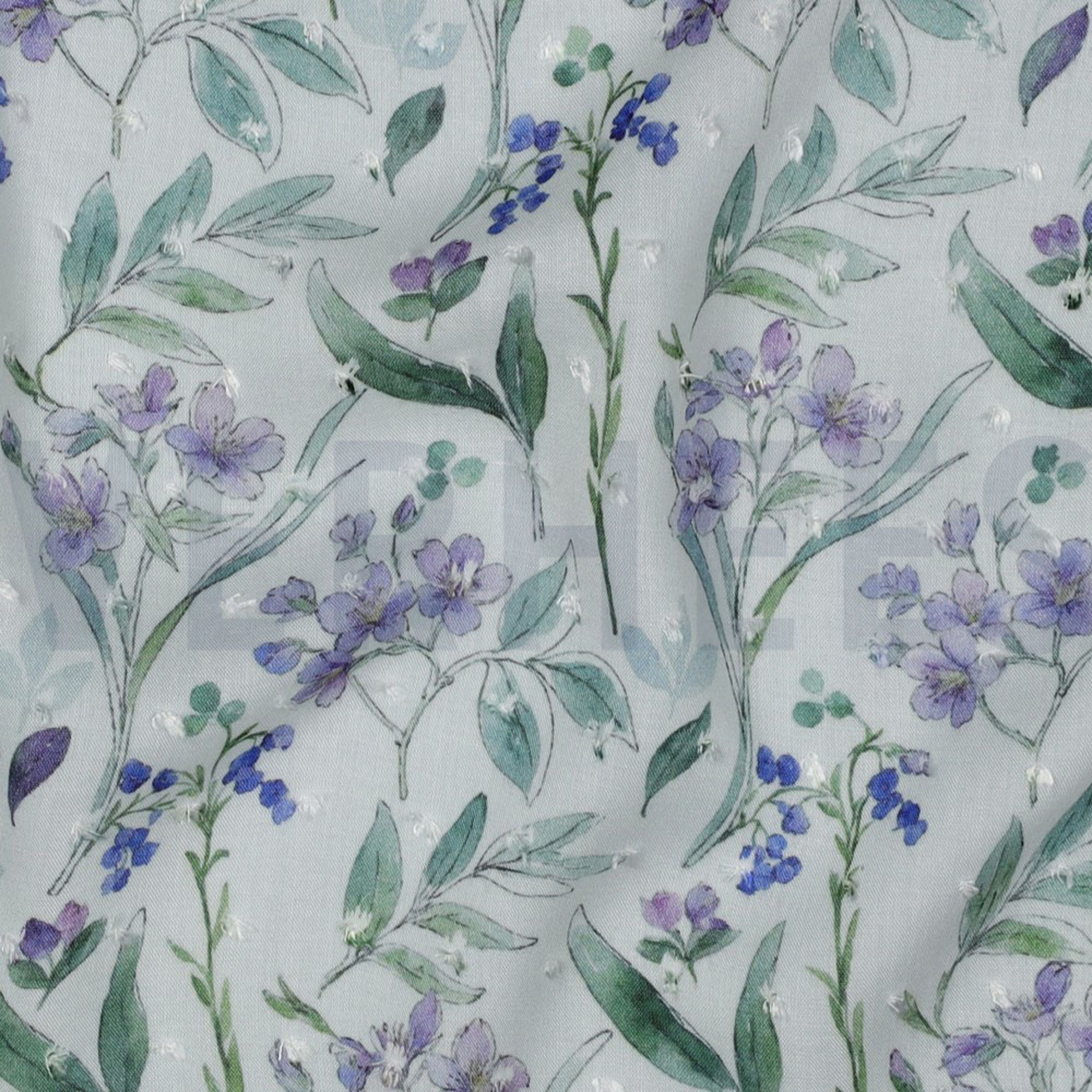 VISKOSE DOBBY DIGITAL BLUMEN WEISS (high resolution) #2