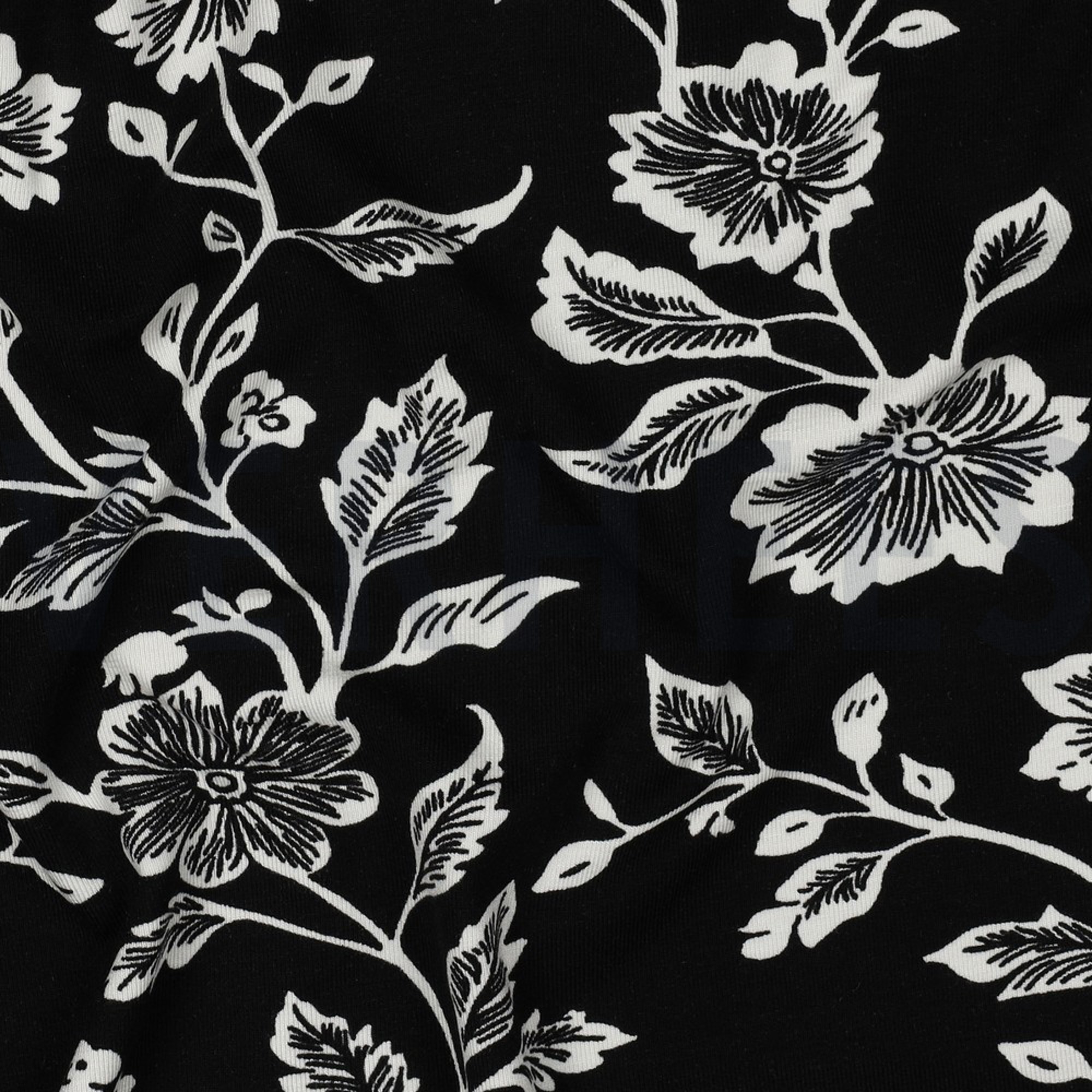 VISCOSE JERSEY FLOWERS BLACK (high resolution) #2